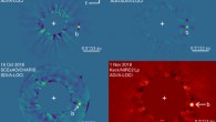 HD 33632Ab detections in 2020 (top panels) and 2018 (bottom panels). Image credit: Currie et al., doi: 10.3847/2041-8213/abc631.