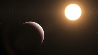 An artist’s impression of the hot-Jupiter exoplanet tau Boötis b. Image credit: L. Calçada / ESO.