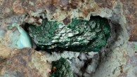 Kernowite (green color). Image credit: The Trustees of the Natural History Museum, London.
