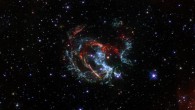 This Hubble image shows the supernova remnant 1E 0102.2-7219. Image credit: NASA / ESA / J. Banovetz & D. Milisavljevic, Purdue University.