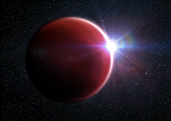An artist’s illustration of the hot-Jupiter WASP-62b. Image credit: M. Weiss / Harvard & Smithsonian Center for Astrophysics.