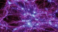 This image was produced by a simulation showing the evolution of dark matter in the Universe. Image credit: Milennium-II Simulation.