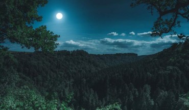 Casiraghi et al. show that on nights before a full moon, people sleep less and go to bed later on average. Image credit: Florian Kurz.