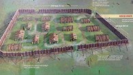 An artist’s impression of the Tlingit fort. Image credit: Sitka National Historical Park.