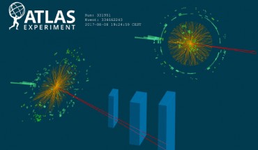 Higgs boson candidates decaying to a dilepton pair and a photon. Image credit: ATLAS Collaboration / CERN.