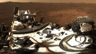 Part of the first 360-degree panorama taken by the Mastcam-Z instrument aboard NASA’s Perseverance Mars rover. Image credit: NASA / JPL-Caltech / MSSS / ASU.