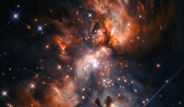 This Hubble image shows AFGL 5180, a stellar nursery located in the constellation of Gemini. Image credit: NASA / ESA / Hubble / J.C. Tan, Chalmers University & University of Virginia / R. Fedriani, Chalmers University / Judy Schmidt, www.geckzilla.com.
