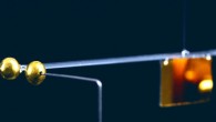 Photograph of the torsion pendulum and the mounted source mass. Image credit: Westphal et al., doi: 10.1038/s41586-021-03250-7.