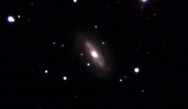 This image shows the Sb-type spiral galaxy SDSS J043703.67+245606.8. Image credit: Sloan Digital Sky Survey.