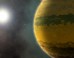 An artist’s impression of the warm giant exoplanet TOI-201b and its parent star. Image credit: Sci-News.com.