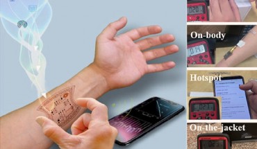 Devices with stretchable wideband antennas and rectennas create application opportunities such as self-powered systems, remote monitoring of the environment, and clean energy. Image credit: Zhu et al., doi: 10.1016/j.mtphys.2021.100377.