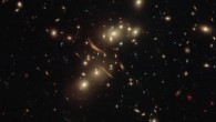 This Hubble image shows the galaxy cluster Abell 2813. The color image was compiled using observations taken with Hubble’s Advanced Camera for Surveys (ACS) and Wide Field Camera 3 (WFC3) instruments. Several filters were used to sample various optical wavelengths. The color results from assigning different hues to each monochromatic image associated with an individual filter. Image credit: NASA / ESA / Hubble / D. Coe et al.