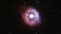 This Hubble image shows AG Carinae, a luminous blue variable star some 20,000 light-years away in the constellation of Carinae. The color image was made from separate exposures taken in the visible and ultraviolet regions of the spectrum with Hubble’s Wide Field Camera 3 (WFC3) instrument. Four filters were used to sample various wavelengths. The color results from assigning different hues to each monochromatic image associated with an individual filter. Image credit: NASA / ESA / STScI.