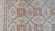 The 1,600-year-old mosaic uncovered at Tel Yavne, Israel. Image credit: Assaf Peretz, Israel Antiquities Authority.