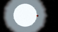 An artist’s impression of the ultrahot Jupiter WASP-33b and its parent star. Image credit: Astrobiology Center.
