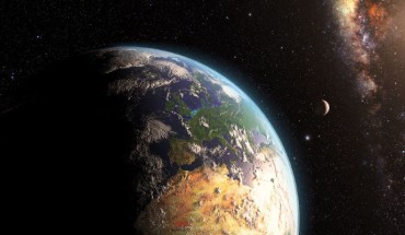 An artist’s impression of the early Earth. Image credit: NASA.