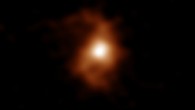 ALMA detected the emission from carbon ions in the BRI 1335-0417 galaxy. Image credit: ALMA / ESO / NAOJ / NRAO / T. Tsukui & S. Iguchi, doi: 10.1126/science.abe9680.