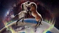 Ancient horses crossed over the Bering Land Bridge in both directions between North America and Asia multiple times during the Pleistocene. Image credit: Julius Csotonyi.