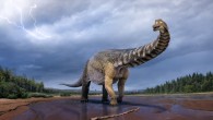 Life reconstruction of Australotitan cooperensis. Image credit: Vladislav Konstantinov / Scott Hocknull.