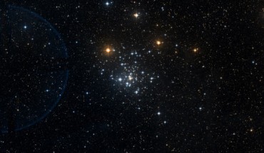 The open star cluster NGC 2516. Image credit: Centre de Données astronomiques de Strasbourg / SIMBAD / DSS2.