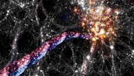 An artist’s impression of cosmic filaments. Image credit: A. Khalatyan/ J. Fohlmeister / Leibniz-Institut für Astrophysik Potsdam.