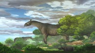Life reconstruction of Paraceratherium linxiaense. Image credit: Yu Chen.