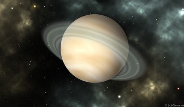 An artist’s rendition of the hot-Jupiter exoplanet TOI-1789b. Image credit: Sci-News.com.