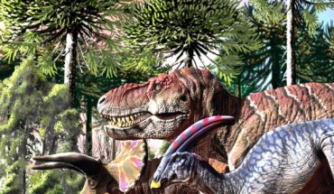 Condamine et al. analyze the speciation-extinction dynamics for six key dinosaur families, and find a decline across dinosaurs, where diversification shifted to a declining-diversity pattern 76 million years ago. Image credit: Jorge Gonzalez.