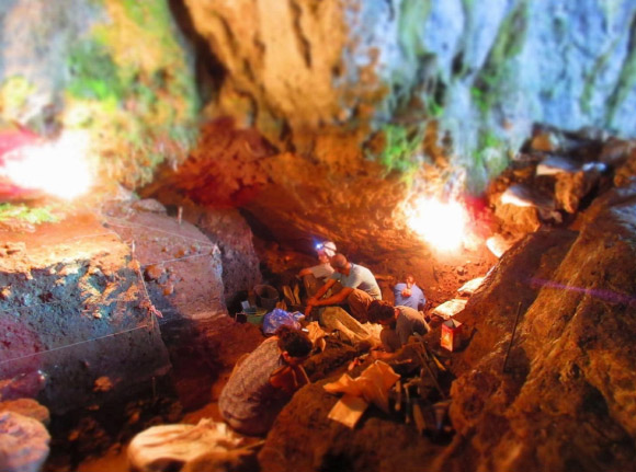 Gelabert et al. retrieved human and mammalian nuclear and mitochondrial environmental shotgun genomes from a 25,000-year-old sediment sample from Satsurblia Cave in Georgia. Image credit: Anna Belfer-Cohen.