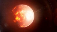 An artist’s impression of the potential lava world TOI-1807b. Image credit: NASA’s Goddard Space Flight Center / Chris Smith, KBRwyle.