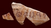The 3,100-year-old inscription on a pottery vessel found at the site of Khirbet ar-Ra’i in Israel. Image credit: Dafna Gazit, Israel Antiquities Authority.