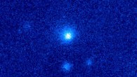 This image of comet C/2014 UN271 (Bernardinelli-Bernstein) was taken by the Las Cumbres Observatory 1-m telescope at Sutherland, South Africa, on June 22, 2021; the diffuse cloud is the comet’s coma. Image credit: LOOK project, Las Cumbres Observatory.