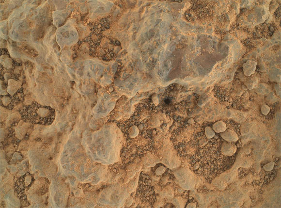 NASA’s Perseverance rover took this close-up of a rock target nicknamed ‘Foux’ using its WATSON camera on the end of the rover’s robotic arm. The image was taken July 11, 2021 (139th Martian day, or sol, of the mission). Image credit: NASA / JPL-Caltech / MSSS.