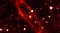 An image of the Andromeda Galaxy from the Sardinia Radio Telescope after averaging over the whole bandwidth at 6.6 GHz. Image credit: Fatigoni et al., doi: 10.1051/0004-6361/202040011.
