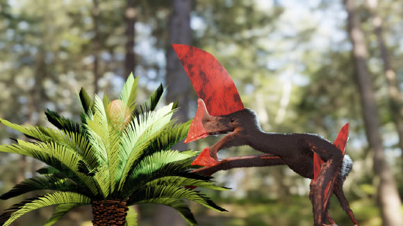 Living interpretative reconstruction of Tupandactylus navigans. Image credit: Beccari et al., doi: 10.1371/journal.pone.0254789.