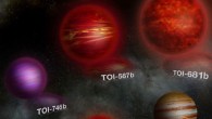 An artist’s impression of brown dwarf-like objects around TOI-148, TOI-587, TOI-681, and TOI-746b. Image credit: Roger Thibaut.