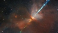 This Hubble image shows a Herbig-Haro object labeled HH 111. Image credit: NASA / ESA / Hubble / B. Nisini.