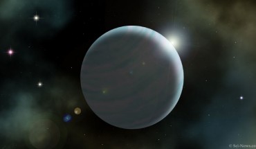 An artist’s impression of the giant exoplanet Kepler-1704b. Image credit: Sci-News.com.