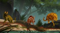 Left to right: Conacodon hettingeri, Miniconus jeanninae, and Beornus honeyi. Image credit: Banana Art Studio.