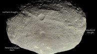 This image shows the asteroid Vesta. Image credit: NASA / JPL.