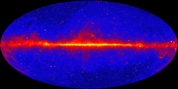 Roth et al. present a calculation of the contribution of star-forming galaxies to the gamma-ray background. Image credit: NASA.
