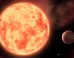 An artist’s rendition of the ultrahot Jupiter TOI-1518b and its parent star. Image credit: Sci-News.com.