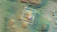 Overlay of the Teotihuacan Ciudadela on the precinct at Tikal, showing the same orientation, flanking platforms, eastern pyramid, western enclosure and north-south corridor at the western entrance to the precinct. Image credit: T. Garrison / PACUNAM.