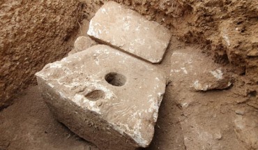 The 2,700-year-old private toilet at Armon Hanatziv in Jerusalem, Israel. Image credit: Israel Antiquities Authority.