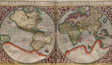 Planisphere made by Rumold Mercator, 1587.