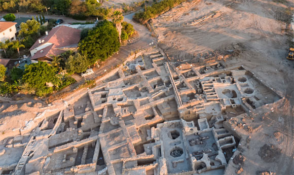 The ancient winemaking facility in Yavne, Israel. Image credit: Israel Antiquities Authority.