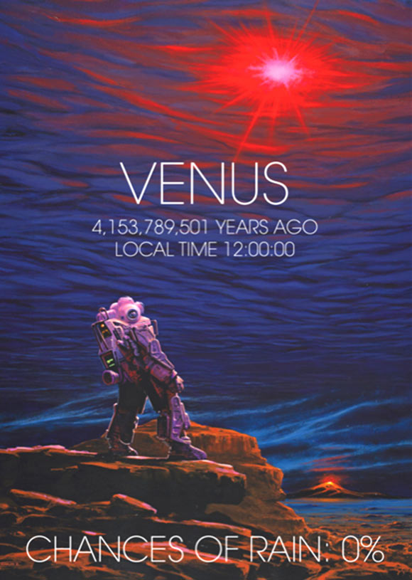 An artist’s impression of the early Venus. Image credit: Manchu.