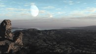 This artistic conception illustrates large asteroids penetrating Earth’s oxygen-poor atmosphere. Image credit: SwRI / Dan Durda / Simone Marchi.