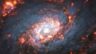 This image from ESO’s Very Large Telescope shows the central region of NGC 5248, a spiral galaxy located some 59 million light-years away in the constellation of Boötes. Image credit: ESO / VLT / MUSE / TIMER Survey.