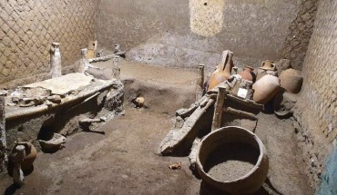 The well-preserved ‘slaves’ room’ discovered in Villa Giuliana near the ancient Roman city of Pompeii, Italy. Image credit: Parco Archeologico di Pompei / Italian Ministry of Cultural Heritage, Cultural Activities and Tourism.